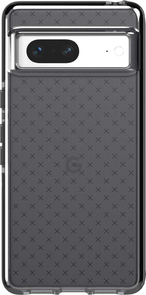 Tech21 Google Pixel 7 Evo Check Flexshock Impact Tested Back Case Smokey/Black My Outlet Store