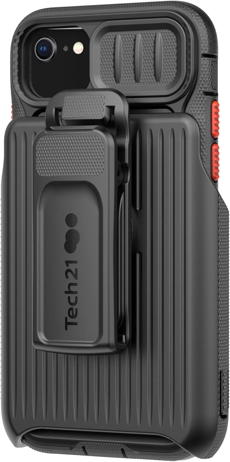 Tech21 iPhone SE 2022/2020/8/7 Evo Max Rugged Phone Case w Holster Black My Outlet Store