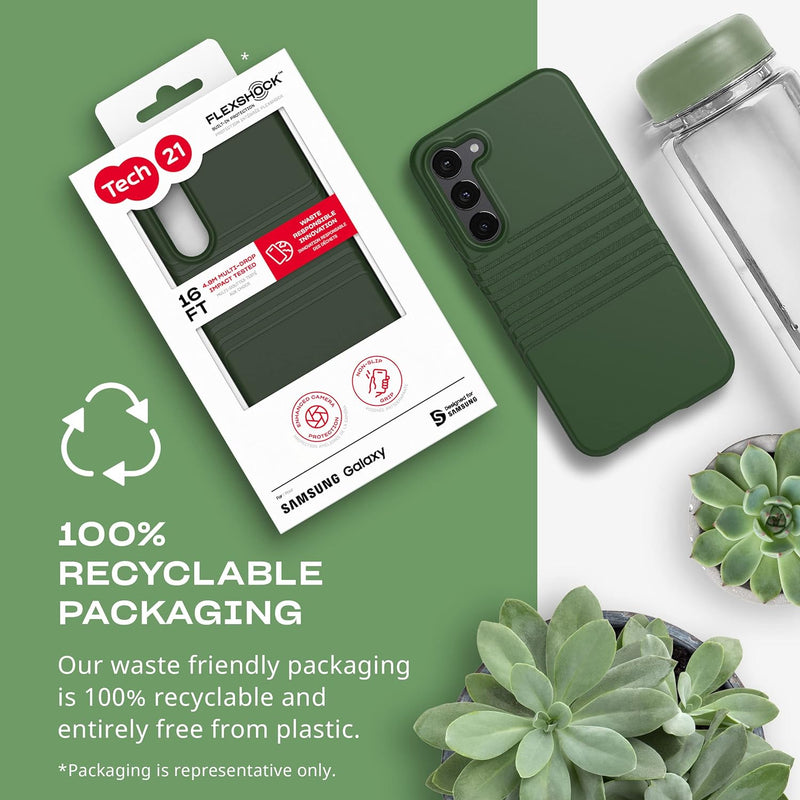 Tech21 S23+ Evo Tactile FlexShock Drop Protection Case - Green My Outlet Store