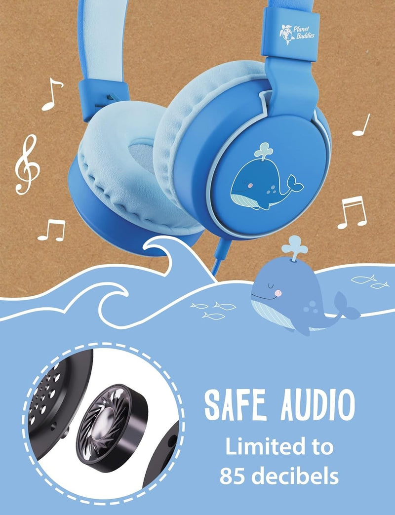Planet Buddies Kids Headphones, Foldable Wired On Ear Headphones for Kids My Outlet Store