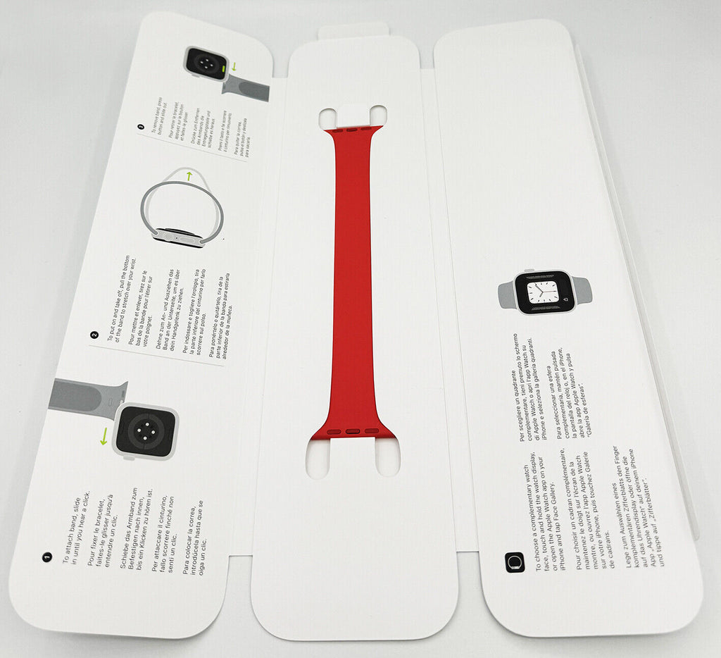 Official Genuine Apple Watch Silicone Solo Loop 38/40/41mm -Size 8- RRP £49 My Outlet Store