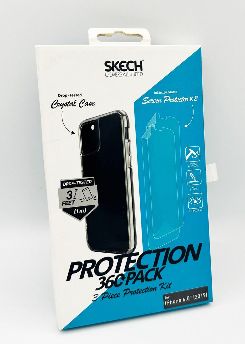 Skech iPhone 11 Pro Max Protection 360 Pack Clear Case x2 Screen Protector My Outlet Store