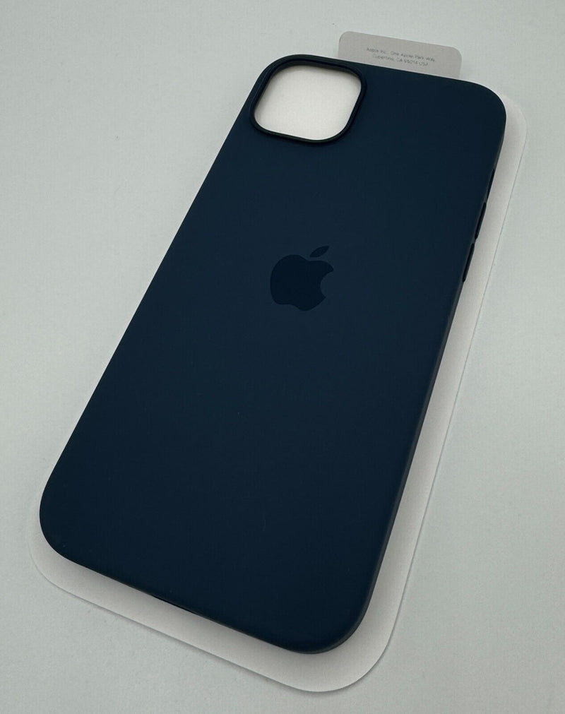 Apple Silicone Case with MagSafe for iPhone 14 Plus - Storm Blue My Outlet Store