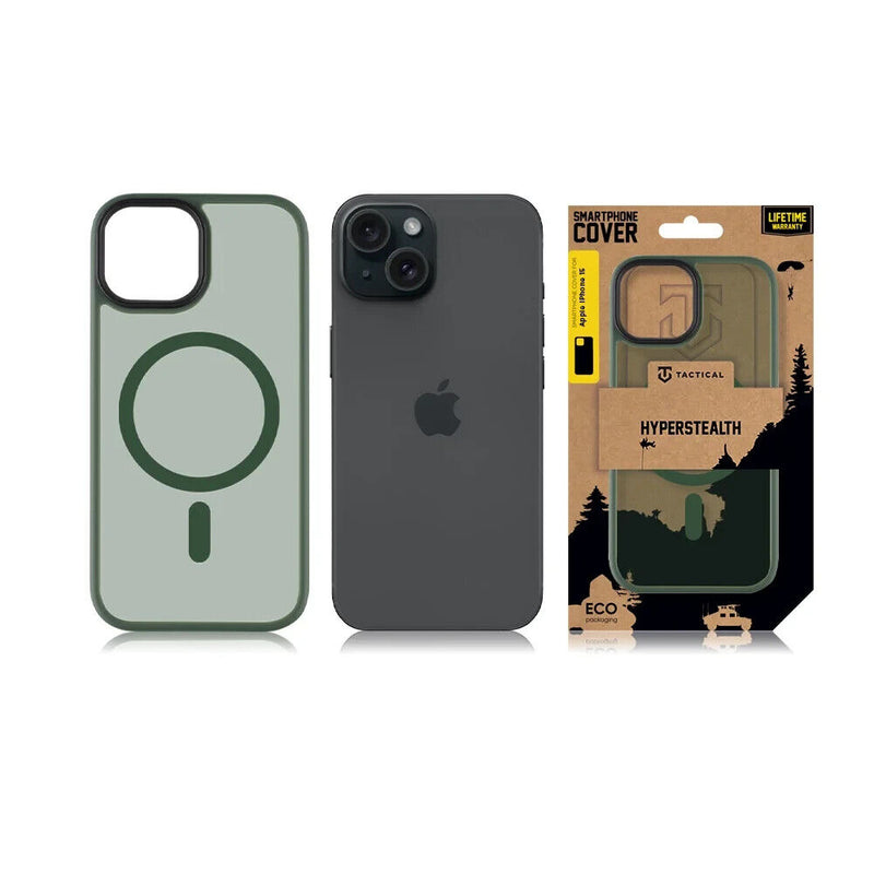Tactical MagForce Hyperstealth Back Case Cover for iPhone 15 Forest Green My Outlet Store