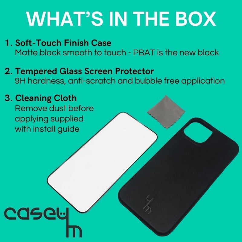 caseym iPhone 15 Pro Max Phone Case and Screen Protector Bundle My Outlet Store