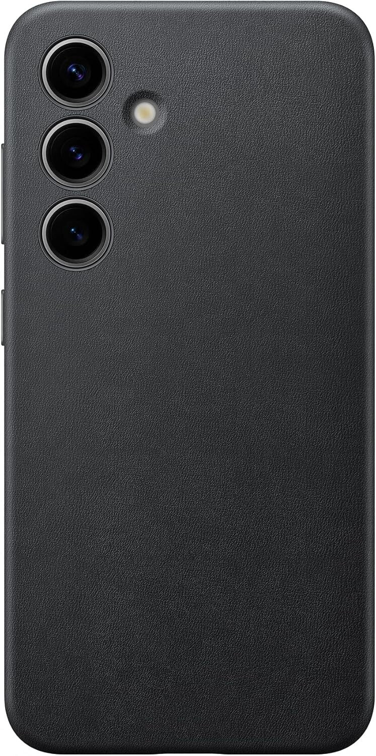 Samsung Galaxy S24 Vegan Leather Back Case - Black My Outlet Store