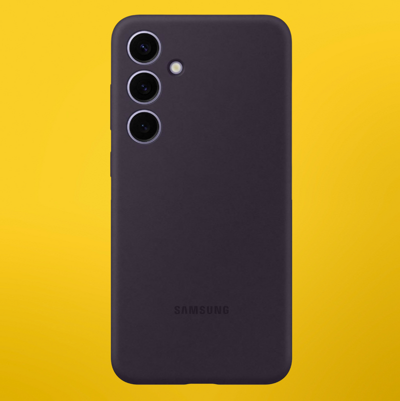 Samsung Dark Violet Silicone Case - For Samsung Galaxy S24+ My Outlet Store Ltd.