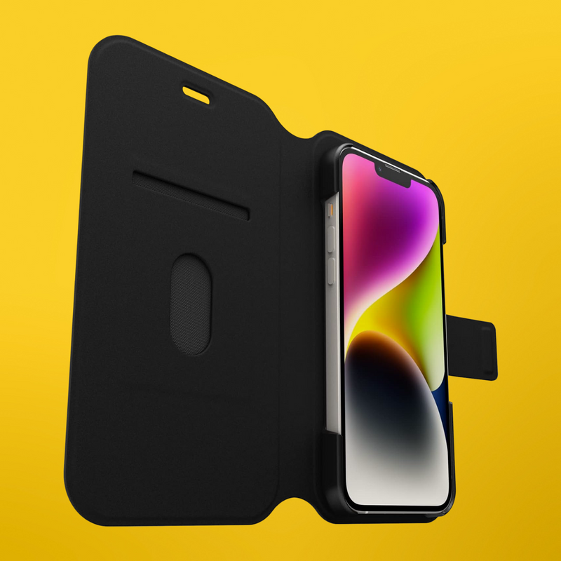 OtterBox Strada Via Wallet Case for iPhone 14 Plus - Black My Outlet Store