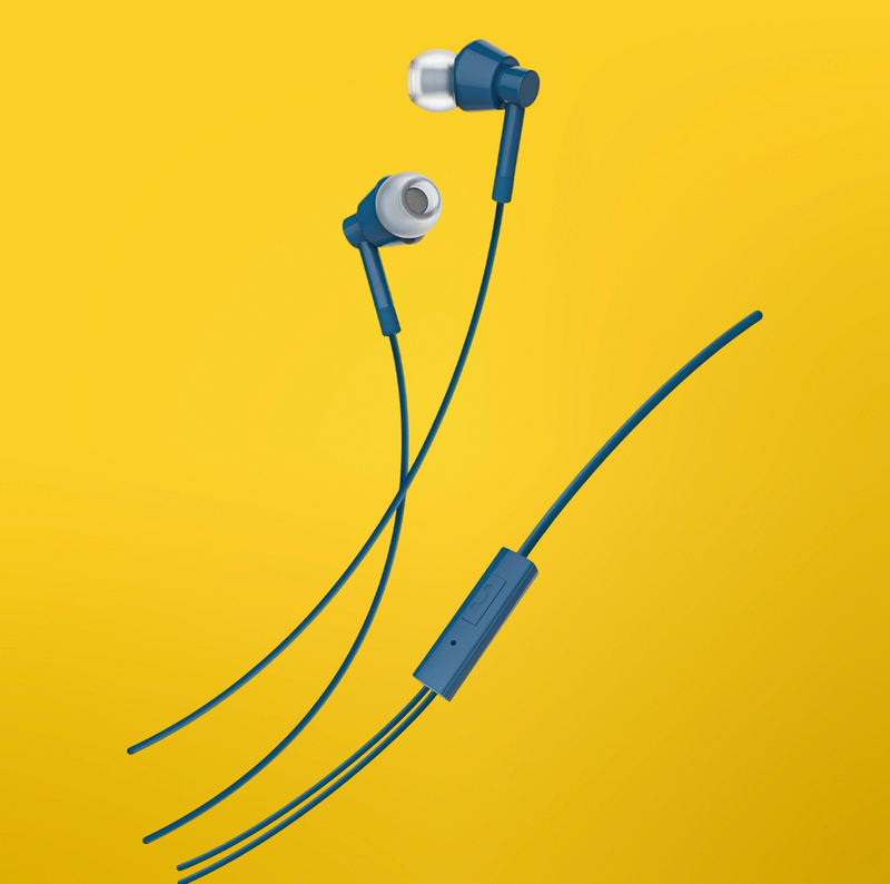 Nokia WB-101 Wired Buds In-Ear Headphones with Microphone - Blue My Outlet Store