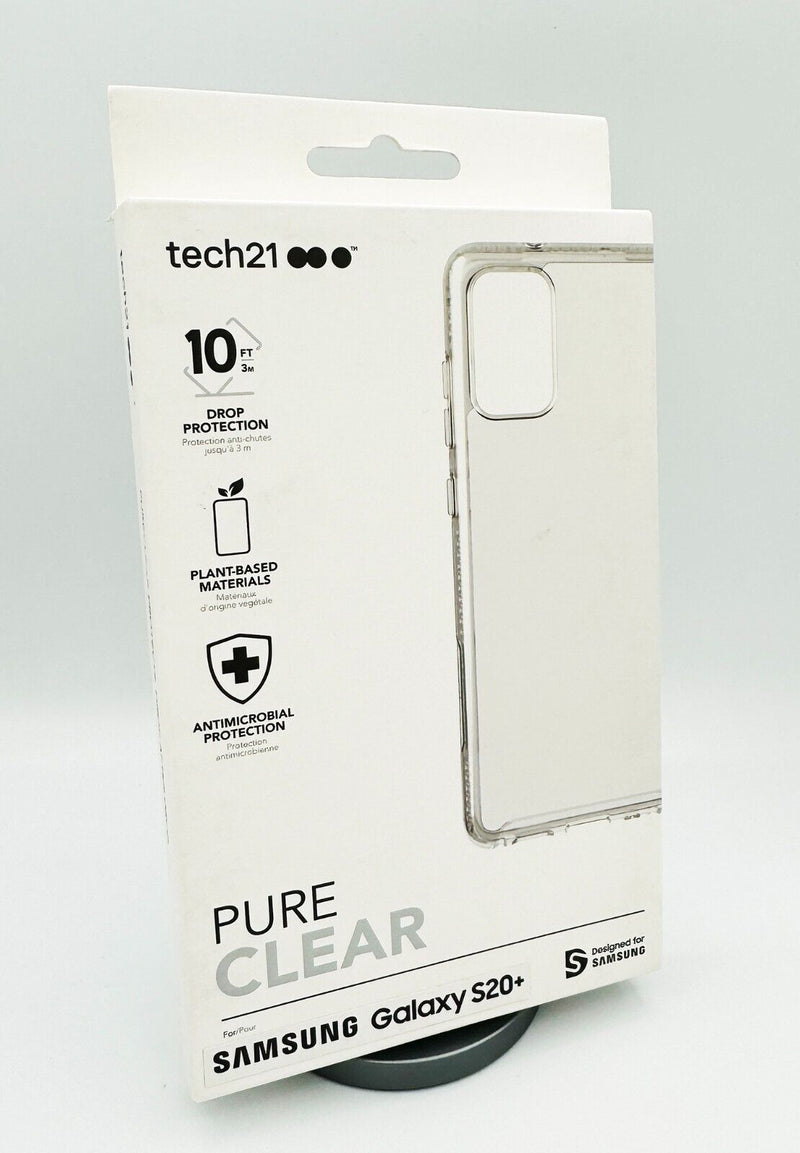 Tech21 Pure Clear Samsung Galaxy S20 Plus-Clear Phone Case Multi-Drop Protection My Outlet Store