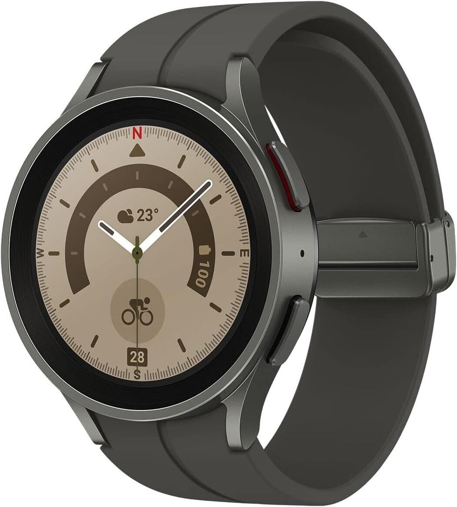 Samsung Galaxy Watch5 Pro 45mm Bluetooth Smart Watch, Grey Titanium (UK Version) My Outlet Store