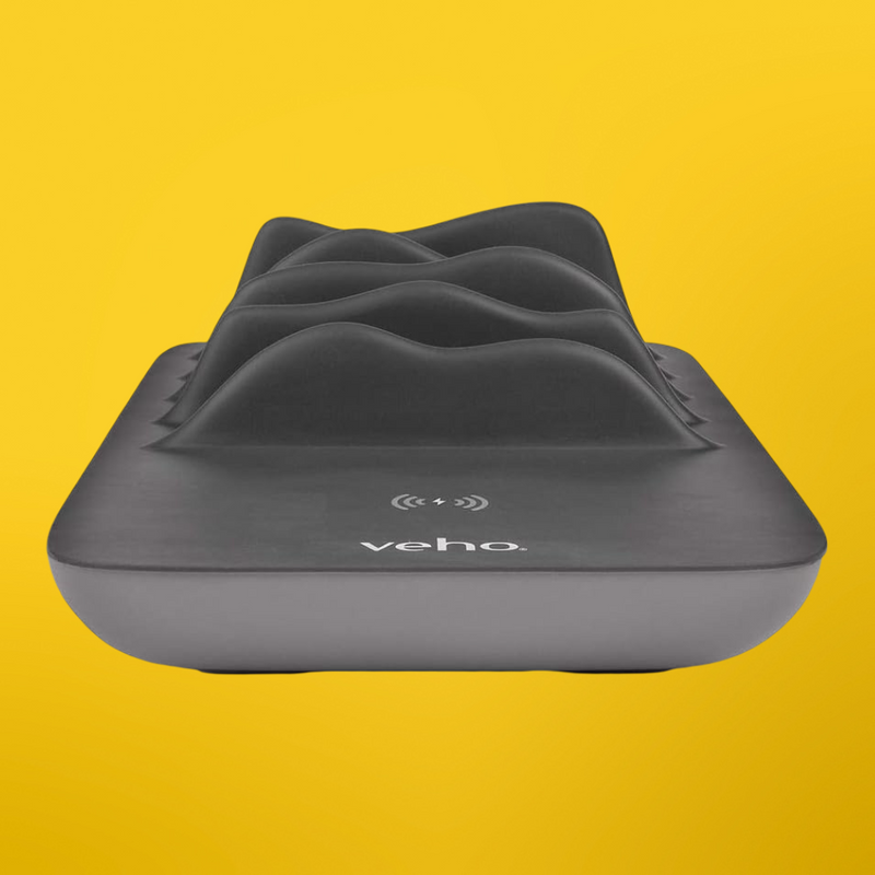 Veho TA-7 Desktop 4 Port USB Charging Hub with Built-In Qi Wireless Charging Mat My Outlet Store