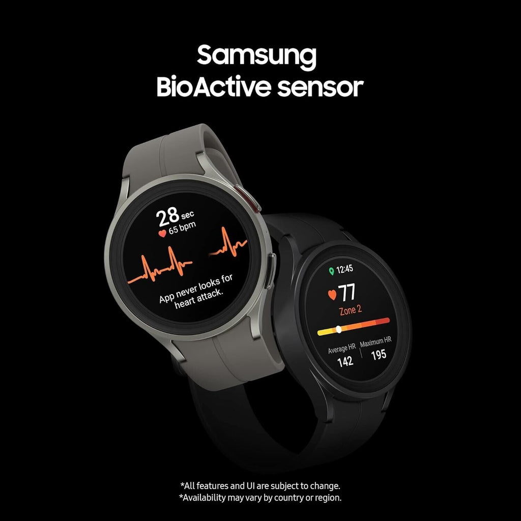 Samsung Galaxy Watch5 Pro 45mm Bluetooth Smart Watch, Grey Titanium (UK Version) My Outlet Store