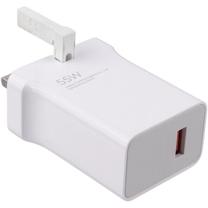 Xiaomi 55W GaN Super Fast Charger UK Plug / MDY-12-EV - White My Outlet Store