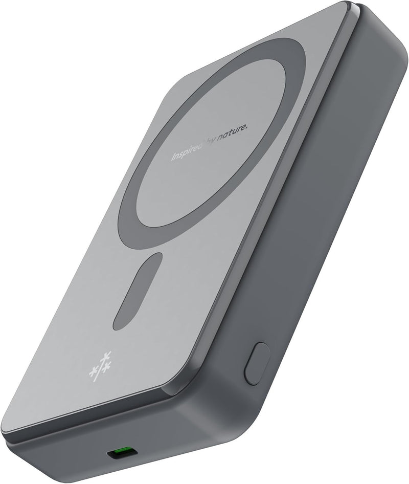 HUNE Halcon W10 Magnetic Lock Wireless Power Bank 10,000mAh Grey/Black My Outlet Store