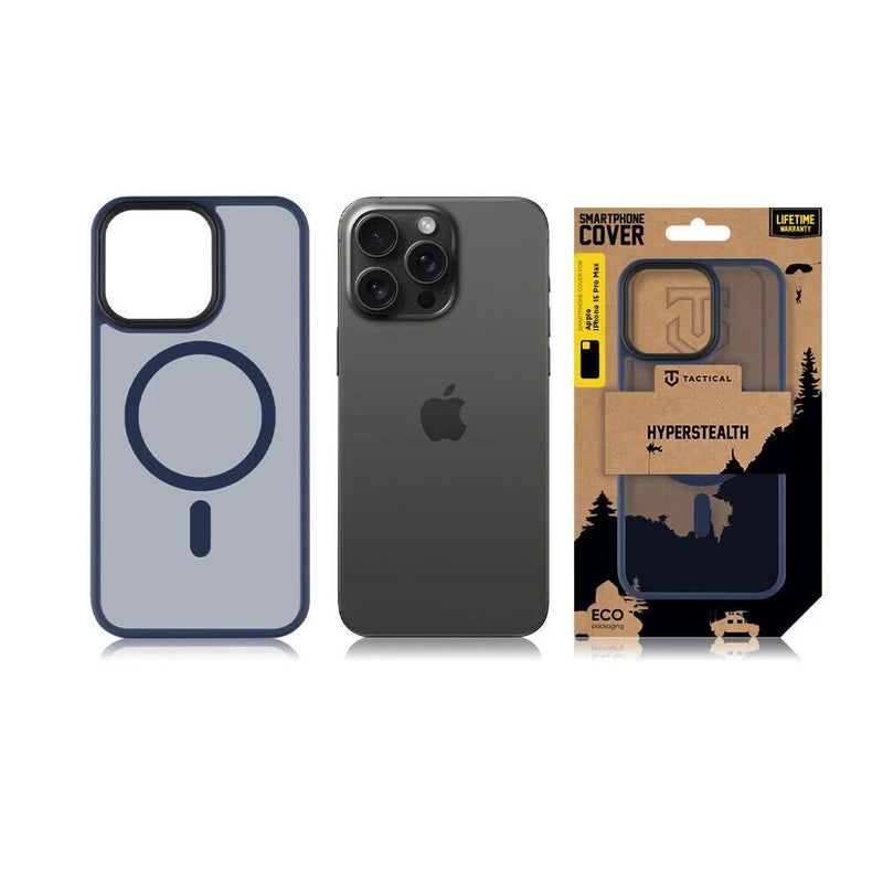 Tactical iPhone 15 Pro Max MagForce Hyperstealth Back Case Cover - Deep Blue My Outlet Store