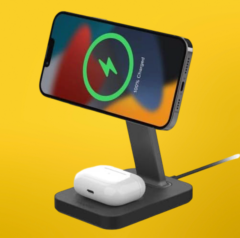 ZAGG mophie Snap+ 15W charging stand & Pad with UK Adapter, Qi-Enabled devices My Outlet Store