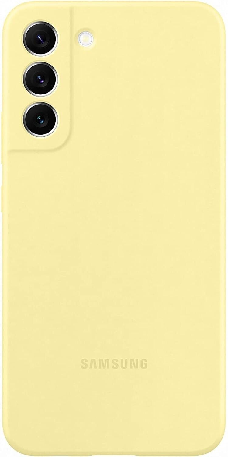 Samsung Silicone Back Cover for Galaxy S22+ - Butter Yellow My Outlet Store