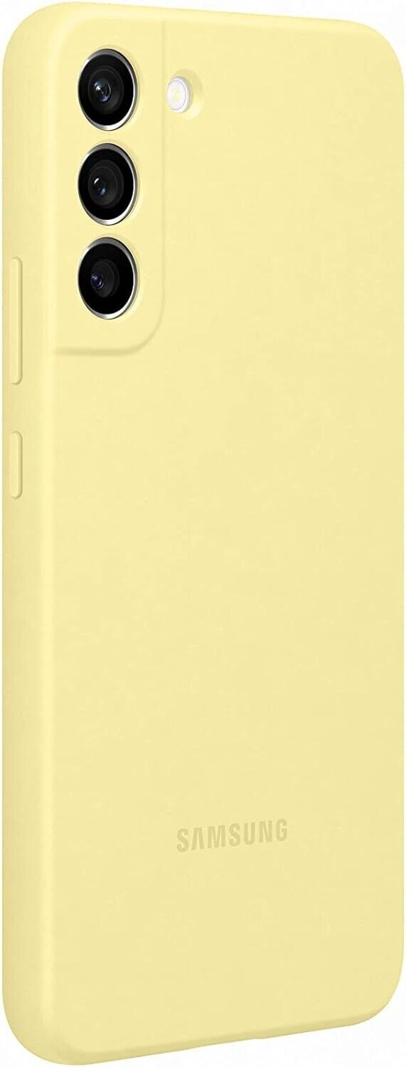 Samsung Silicone Back Cover for Galaxy S22+ - Butter Yellow My Outlet Store
