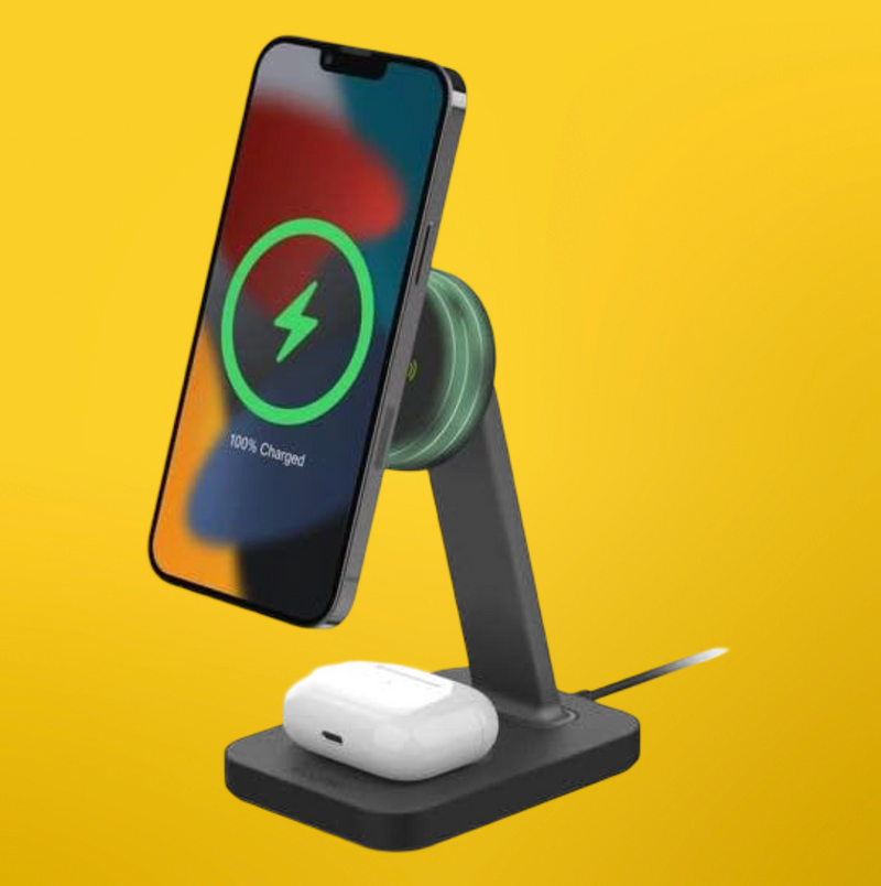 ZAGG mophie Snap+ 15W charging stand & Pad with UK Adapter, Qi-Enabled devices My Outlet Store