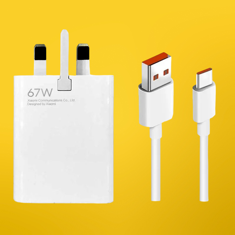 Xiaomi MDY-12-EG Charger 67W Fast Charging UK Plug Adapter / Turbo Cable My Outlet Store