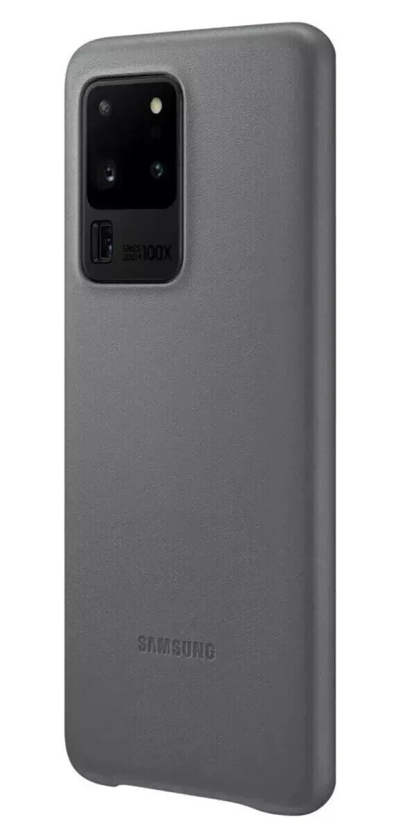 Samsung Galaxy S20 Ultra Leather Back Cover Grey Case EF-VG988LJEG My Outlet Store
