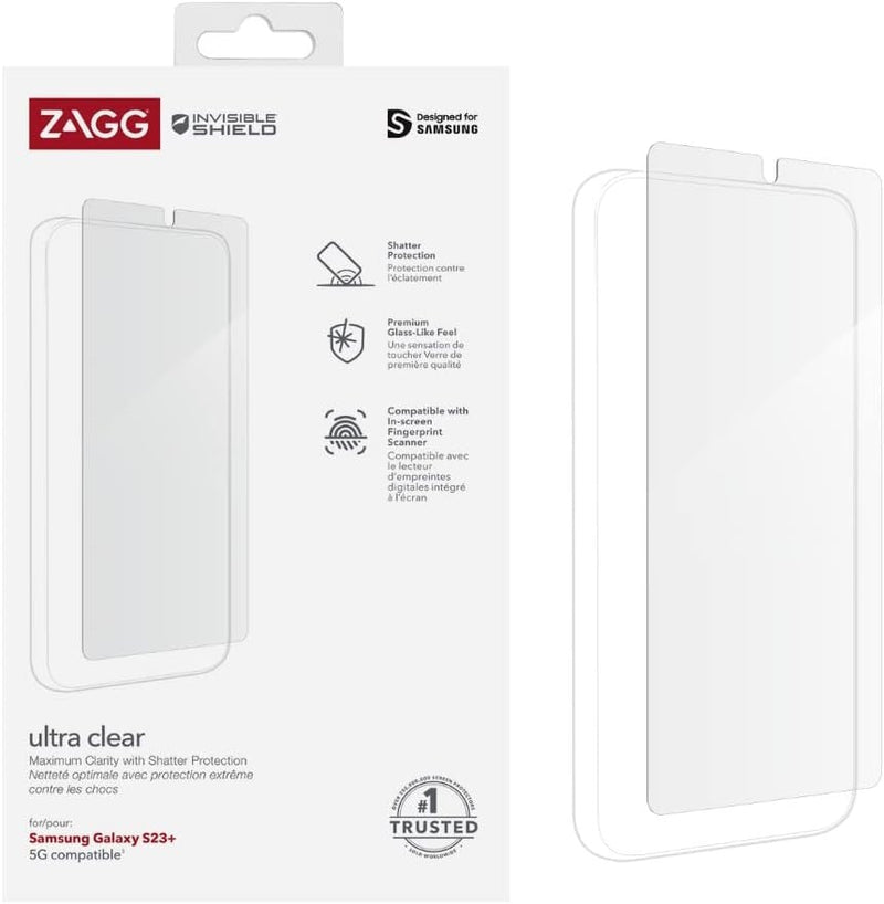 ZAGG InvisibleShield Ultra Clear Screen Protector for Samsung Galaxy S23+ My Outlet Store Ltd.