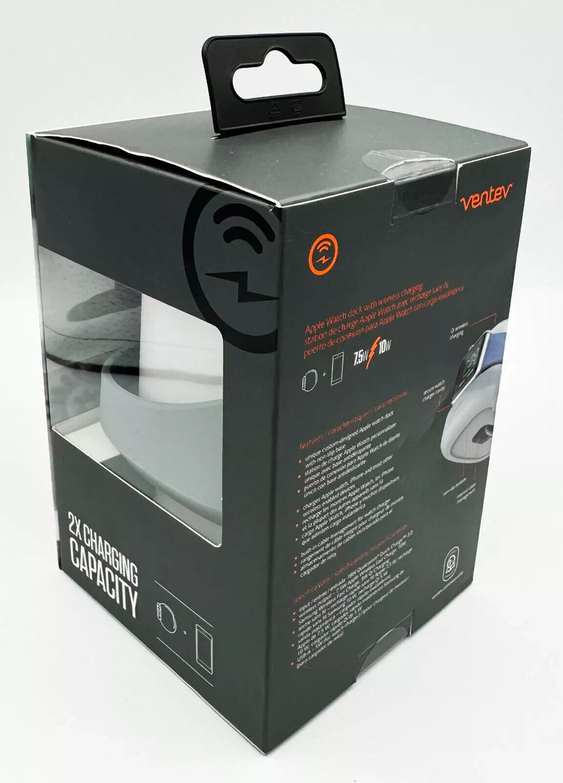 Ventev Fast Wireless Charging 10W Watchdock Duo for iPhone/Samsung/Sony UK Plug My Outlet Store