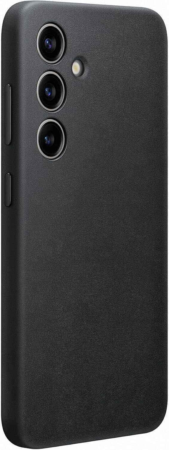Samsung Galaxy S24 Vegan Leather Back Case - Black My Outlet Store