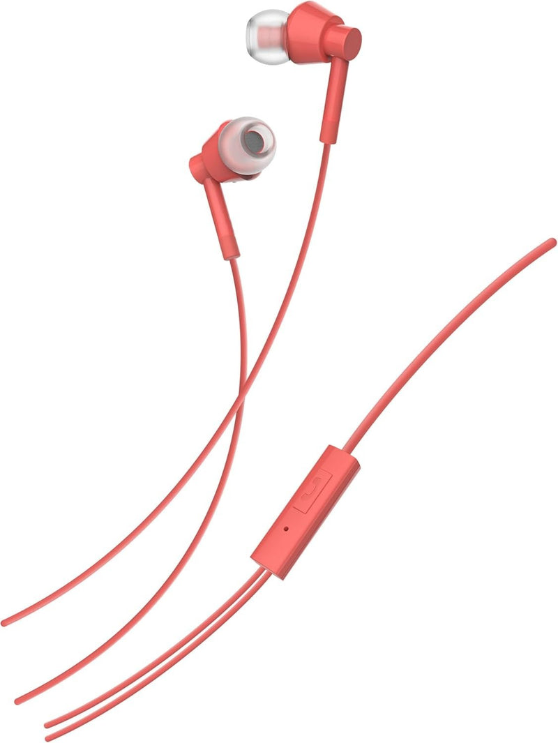 Nokia WB-101 Wired Buds In-Ear Headphones with Microphone - Red My Outlet Store