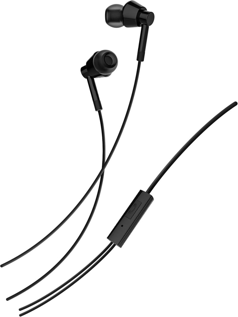 Nokia WB-101 Wired Buds In-Ear Headphones with Microphone (Black), Small My Outlet Store