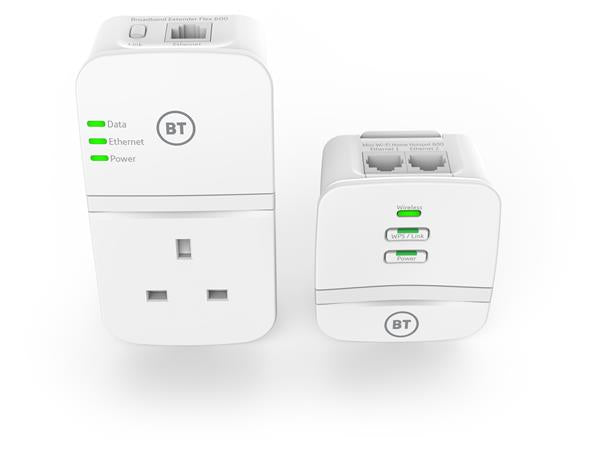 BT Wi-Fi Home Hotspot Flex 600 Kit Broadband Extender My Outlet Store