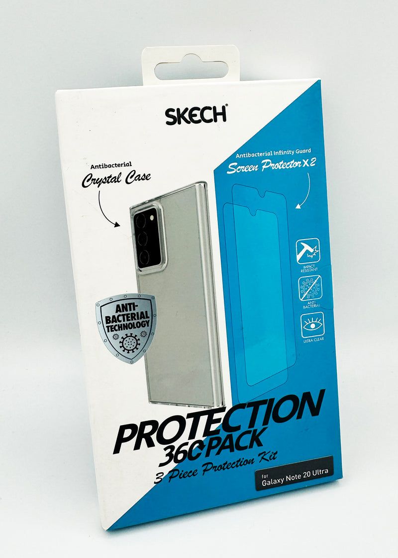 Skech Galaxy Note 20 Ultra - Protection 360 Pack Clear Case x2 Screen Protector My Outlet Store