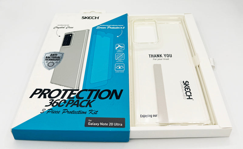Skech Galaxy Note 20 Ultra - Protection 360 Pack Clear Case x2 Screen Protector My Outlet Store