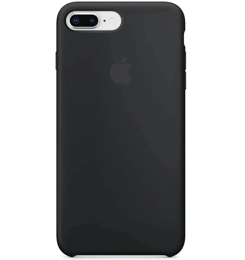 Apple iPhone 8 Plus / 7 Plus Silicone Back Case Cover - Black My Outlet Store