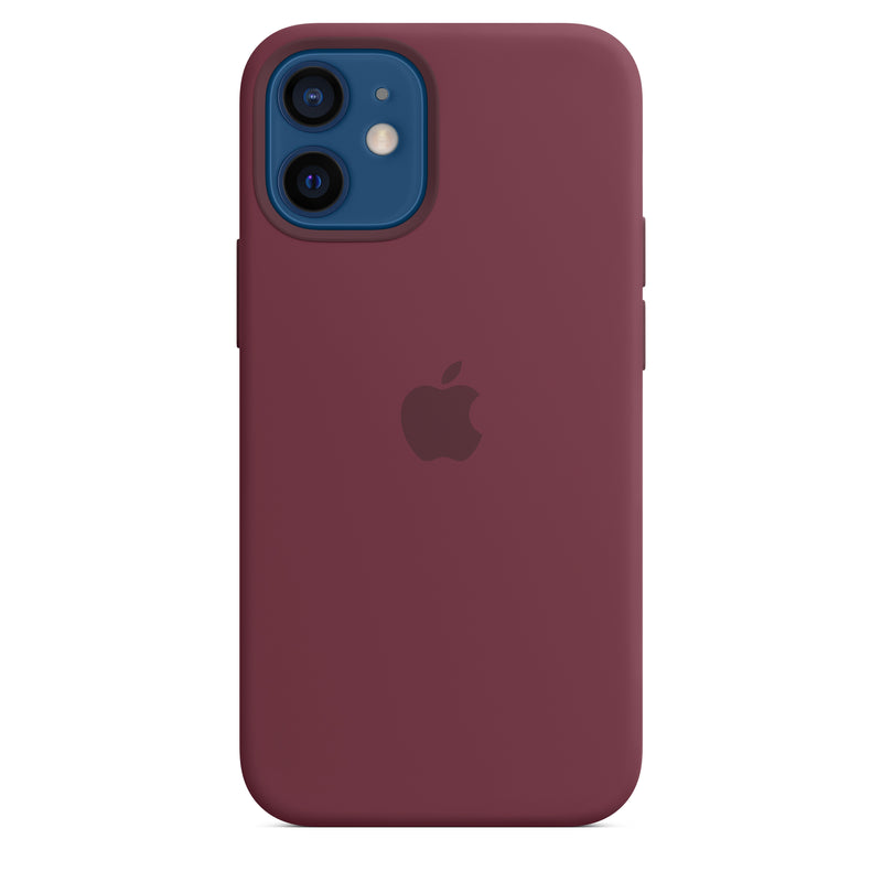 Apple Silicone Case with MagSafe for iPhone 12 mini - Plum My Outlet Store