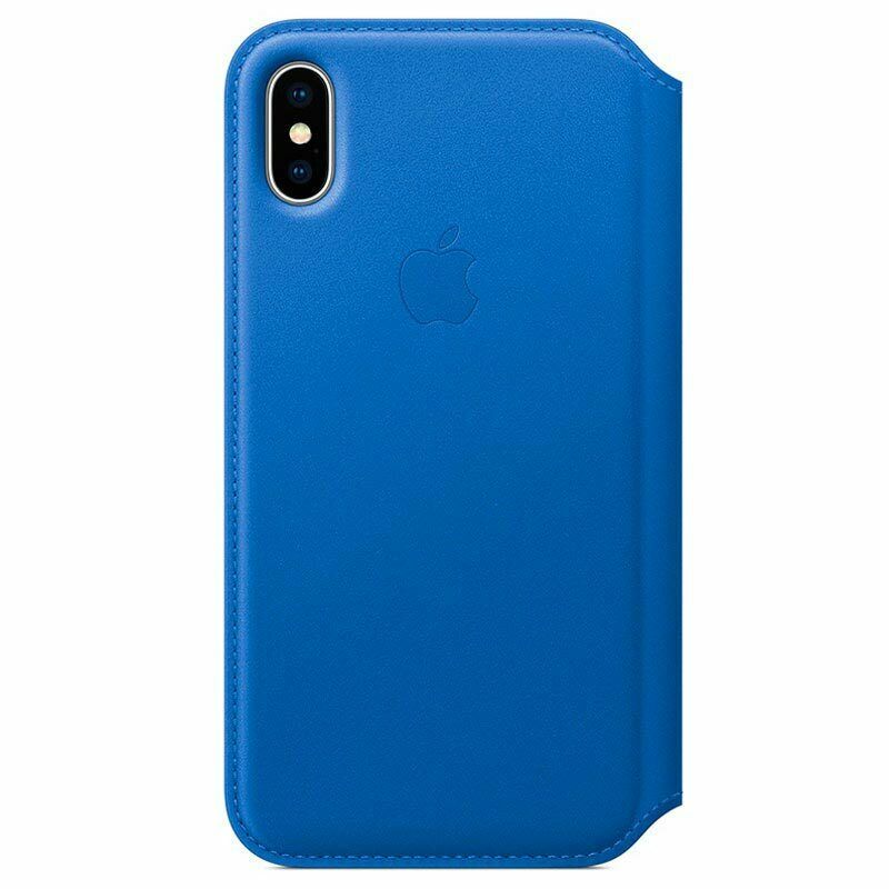 Apple iPhone X / Xs Max Leather Folio Phone Case Cover Black/Blue/Red My Outlet Store