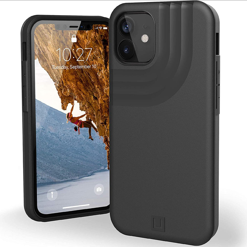 UAG iPhone 12 Mini Anchor Series Stylish Ultra Thin Hardshell Case - Gray/Black My Outlet Store