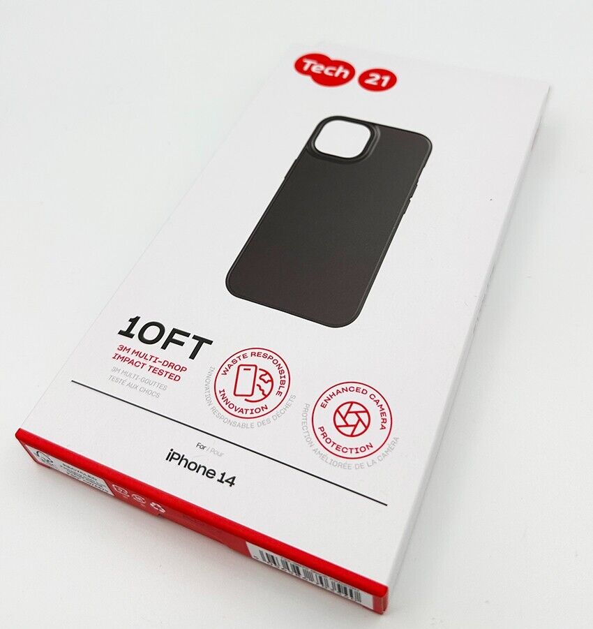 Tech21 iPhone 14 Multi-Drop Impact Tested Back Case - Black My Outlet Store
