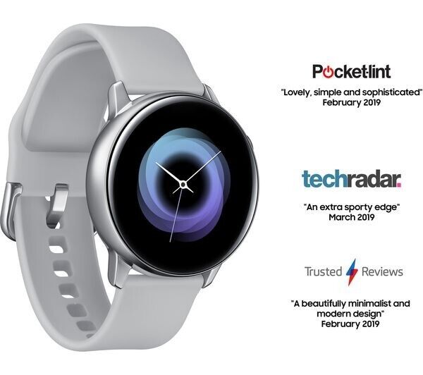 Samsung Galaxy Watch Active (40mm)  SM-R500 SmartWatch Silver RRP £229 My Outlet Store