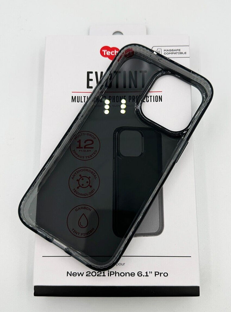 Tech21 iPhone 13 Pro EvoTint Rugged Slim Antimicrobial Back Case - Ash My Outlet Store