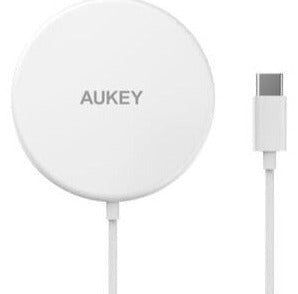 AUKEY LC-A1 Aircore 15W Magnetic Wireless Charger - White My Outlet Store