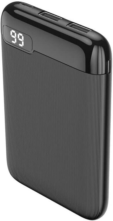 Setty Travel Battery Powerbank 5000mAh 2xUSB Port - Black My Outlet Store