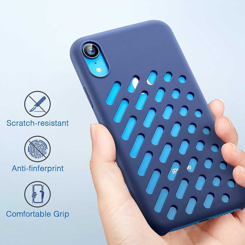ESR iPhone XR Crocs Ultra Slim Perfect Fit Strong Silicone Case Cover Blue My Outlet Store