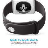 Naztech Apple Watch Soft-Touch Silicone Band 42/44 mm Black My Outlet Store