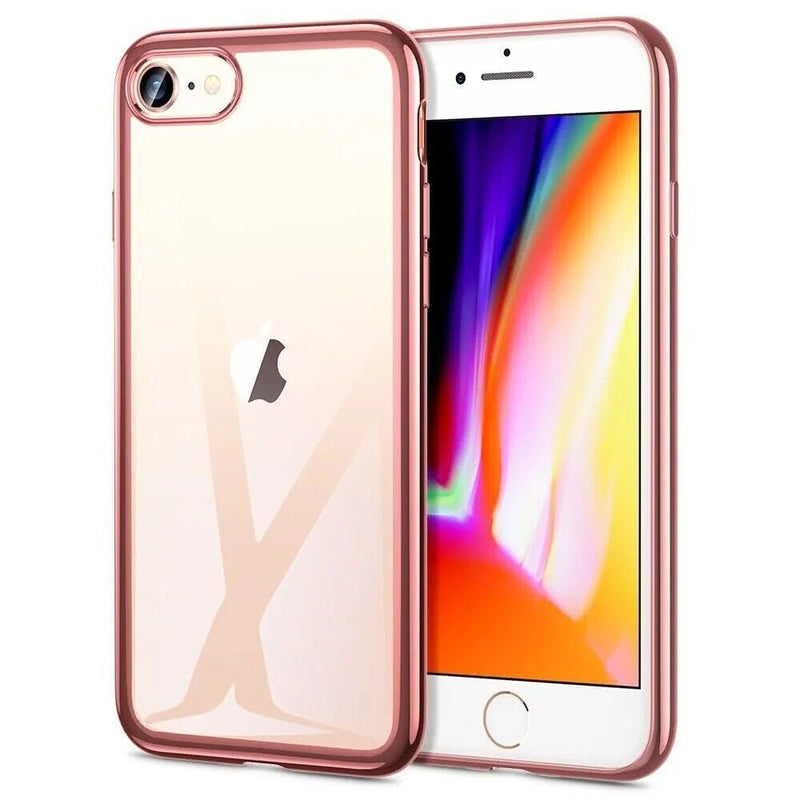 ESR iPhone 2022/2020/8/7 Slim Thin Light Clear Phone Back Case - Rose Gold My Outlet Store