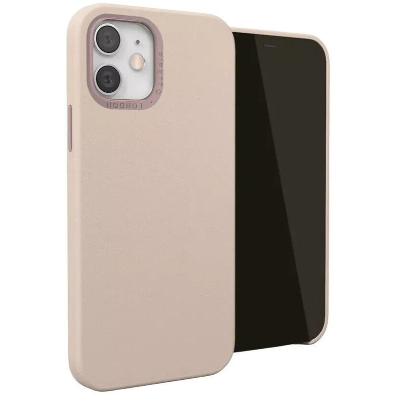 Pipetto Magnetic Leather Case for 12 Pro Max - with magnetic holder - Dusty Pink My Outlet Store