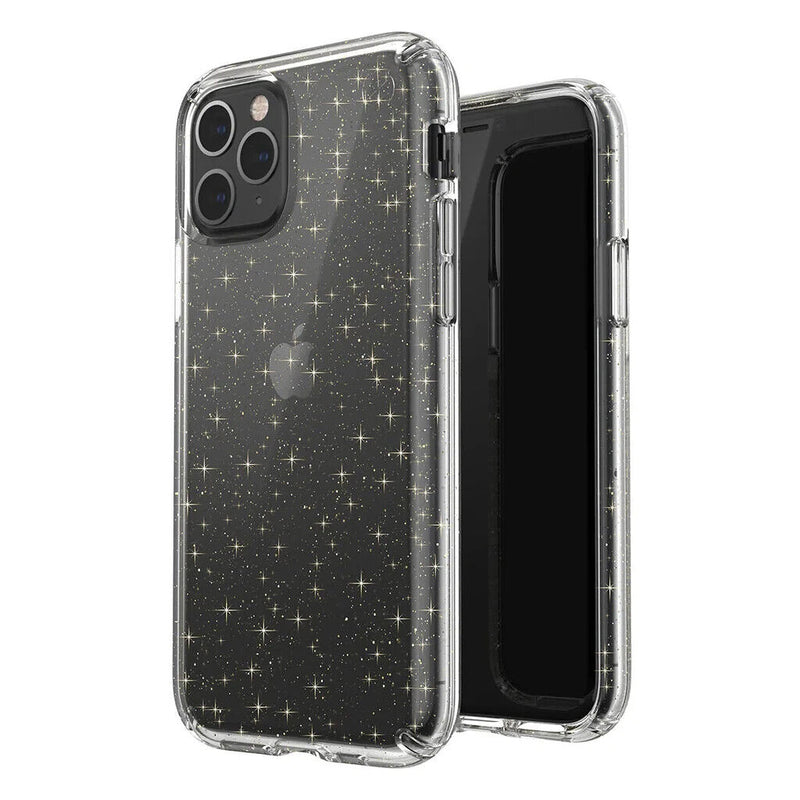 Speck Presidio Clear Gold Glitter Hard Anti Scratch Case Cover for iPhone 11 Pro My Outlet Store