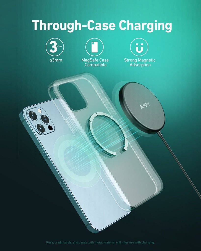 AUKEY LC-A1 Aircore 15W Magnetic Wireless Charger - Black My Outlet Store