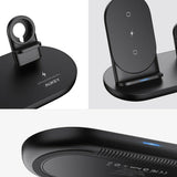 Aukey 3in1 AirCore Wireless Charging Station Stand Charging Dock - Black/White My Outlet Store